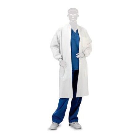 Haz Mat Dqe. DQE MasCache Disposable Lab Coats, XL, 10/Box MC4012XL